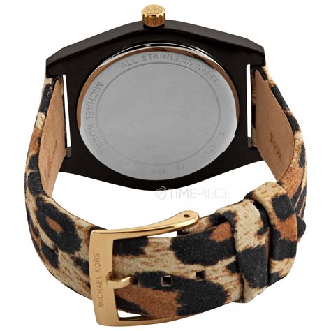 michael kors leopard watch